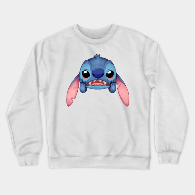 lilo and stitch funny cute stitch frustation Crewneck Sweatshirt by tessacreativeart